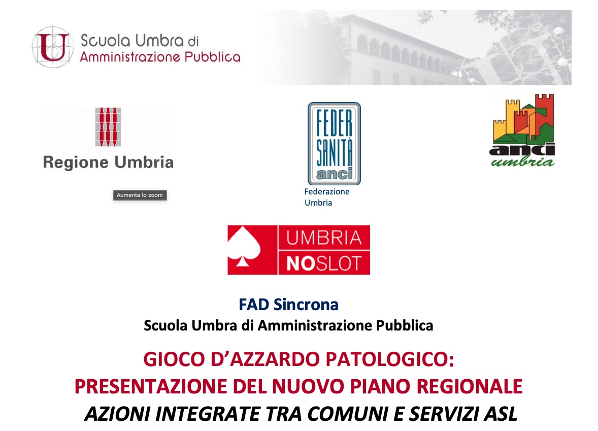 Gioco d’azzardo patologico: presentazione del nuovo piano regionale - ASL Umbria 1